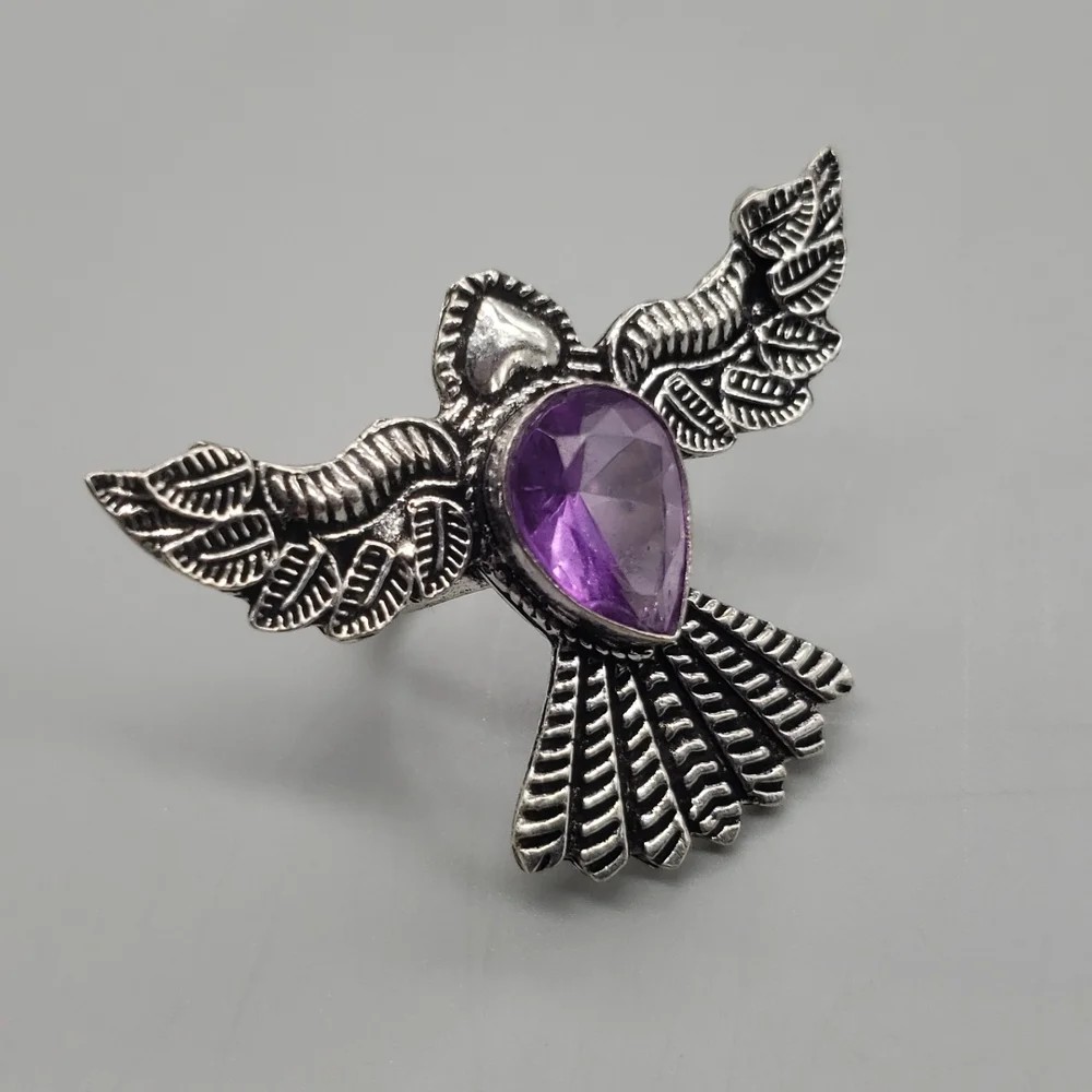 Amethyst Thunderbird Ring - Picture 3 of 7